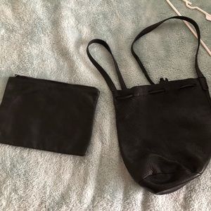 Black leather purses